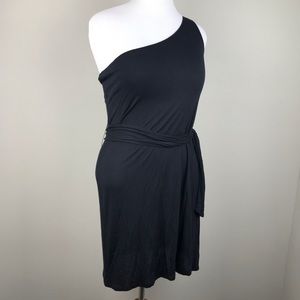 Express Black One Shoulder Dress